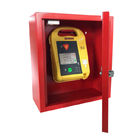 Czerwona alarmowana szafka ścienna AED na defibrylatory Wsparcie niestandardowe