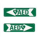 Dostępny na ścianie znak serca AED Jednokierunkowy / Dwukierunkowy / Typ kształtu V Dostępny