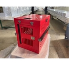 Czerwona 40-calowa aluminiowa klatka dla psa Składana podróżna skrzynia dla psa składana skrzynia dla psa