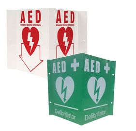 Płaski / 90 stopni / V Typ Pierwsza pomoc Dopasowanie znaku AED Dopuszczalne