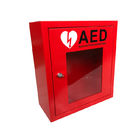 Czerwona alarmowana szafka ścienna AED na defibrylatory Wsparcie niestandardowe