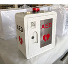 Wytrzymałe stalowe szafki defibrylatora AED do użytku wewnątrz pomieszczeń z zakrzywionym narożnikiem