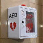 Wytrzymałe stalowe szafki defibrylatora AED do użytku wewnątrz pomieszczeń z zakrzywionym narożnikiem
