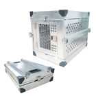 Składane aluminiowe pudełko dla pojedynczego psa z systemem zatrzaskowym Heavy Duty