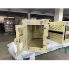 Składany XL Dog Kennel Crate Khaki Tan Color Składany Escape Proof 40 cali
